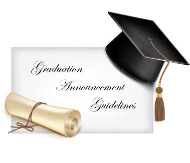 graduation announcement etiquette