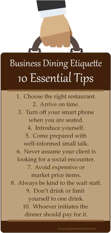10 Essential Business Dining Etiquette Tips